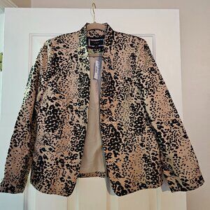 J.CREW Going-out Blazer In Leopard Print